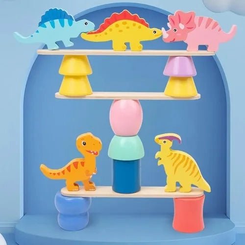 Equilibrio dinosaurios apilables - Rompecabezas y Lógica - Bebé León Juegos