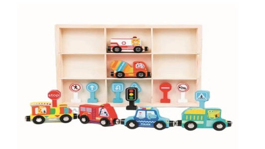 Set de Autitos - Exploración, Sentidos y Movimiento - Bebé León Juegos